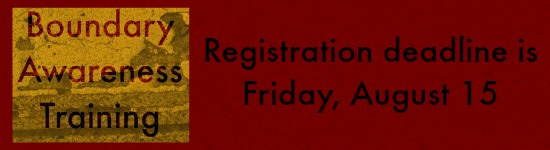 Boundary Awareness Training 4