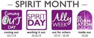 October  is Spirit Month