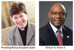 [Image description: headshots of Bishop Elizabeth Eaton and William B.Horne III]