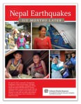 [Image of the front cover of the Nepal Earthquake: Six Months Later PDF resource.]