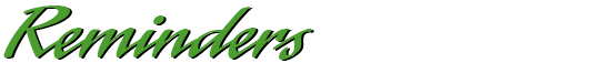 Reminders